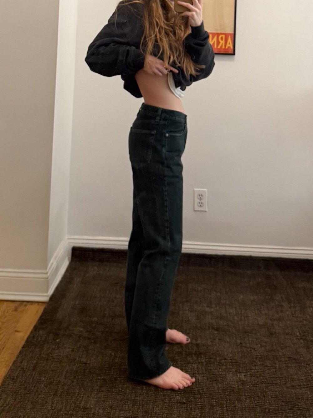 Hope Stockholm Green Rush Jeans Relaxed midrise boyfriend 27 jade $510 rrp